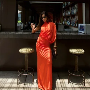 Vestido Tiana Laranja Aperól