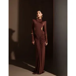 Vestido Longo Yume Marrom