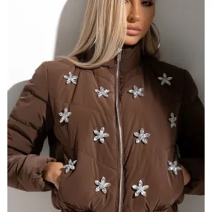 Jaqueta Super Puff Alara Marrom