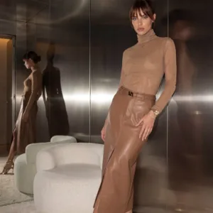 Blusa Mila Tule Wildnesse Camel