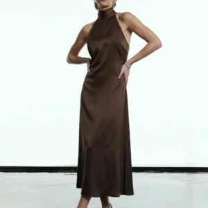 Vestido Renata Glamorous Marrom