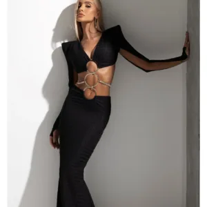 Vestido Longo Noor Preto