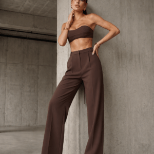Calça Pantalona Satisfaction Marrom