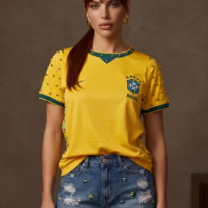 Shorts Jeans Sabrina Bordado Copa - Médio