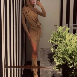 Vestido Midi Izzi Nude
