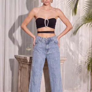 Calça Jeans Paola Pérola