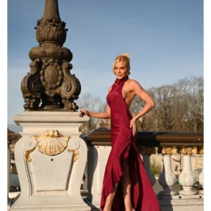 Vestido Longo Teya Marsala