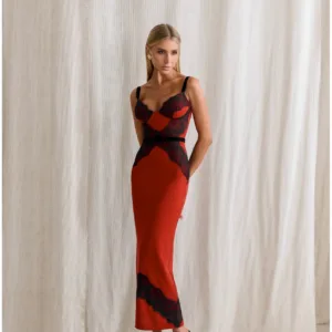 Vestido Midi Dyam Vermelho