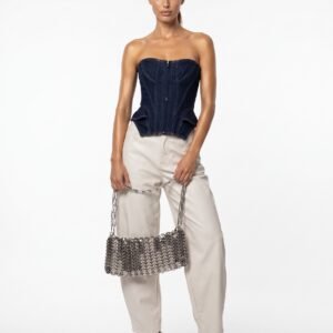 Corset Jeans Maiorca Azul-Escuro