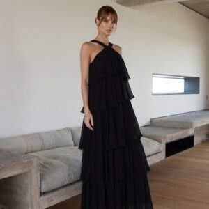 Vestido Camadas Maiorca Preto