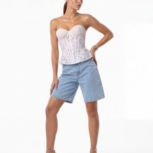 Corset Renda Peplum Ibiza