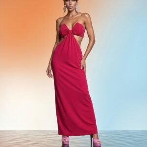 Vestido longo Resort Capri Pink