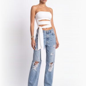 Wideleg Jeans Destroyed Ibiza